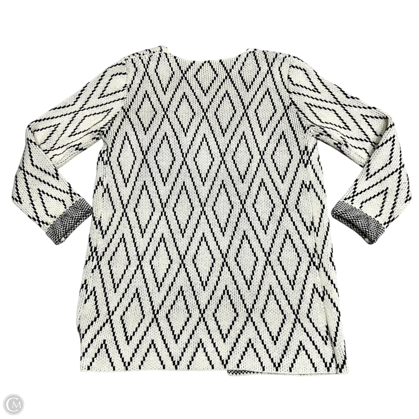 Cardigan By Oliver In Black & Cream, Size: S
