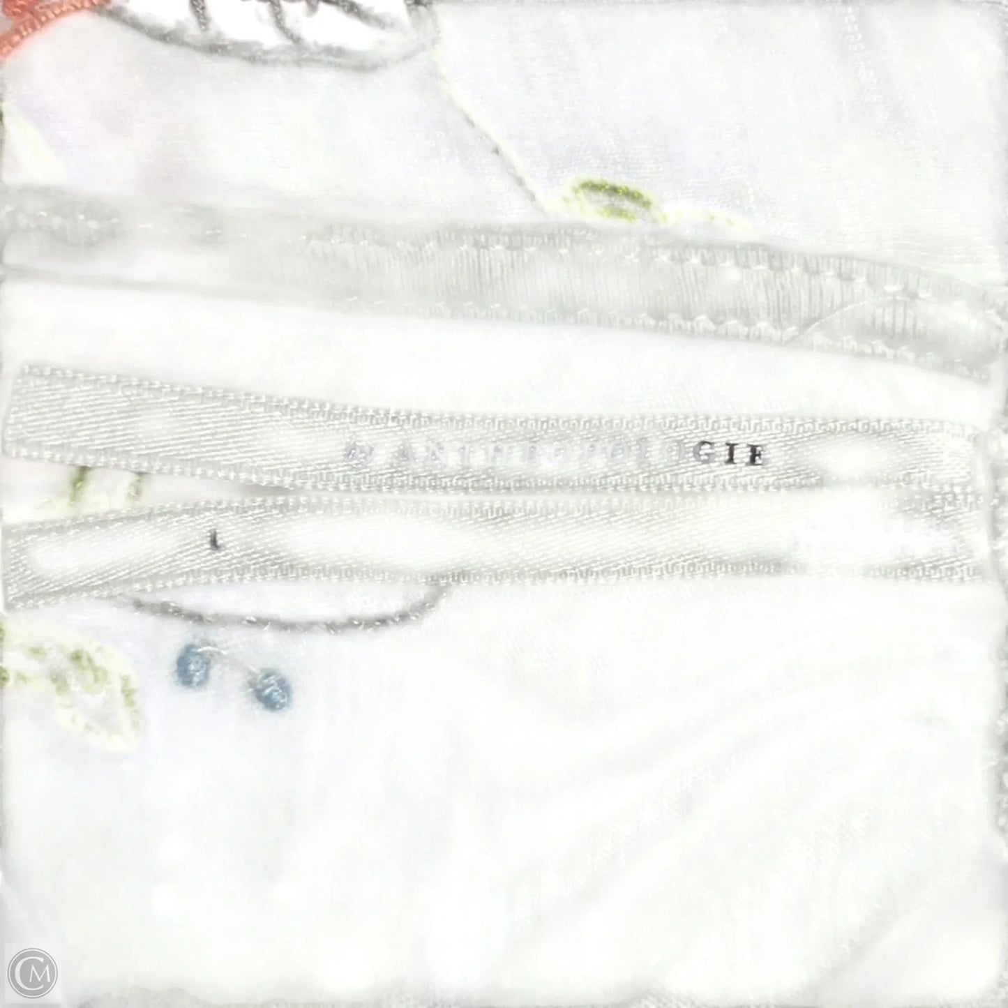 Top Sleeveless By Anthropologie In Green & White, Size: L