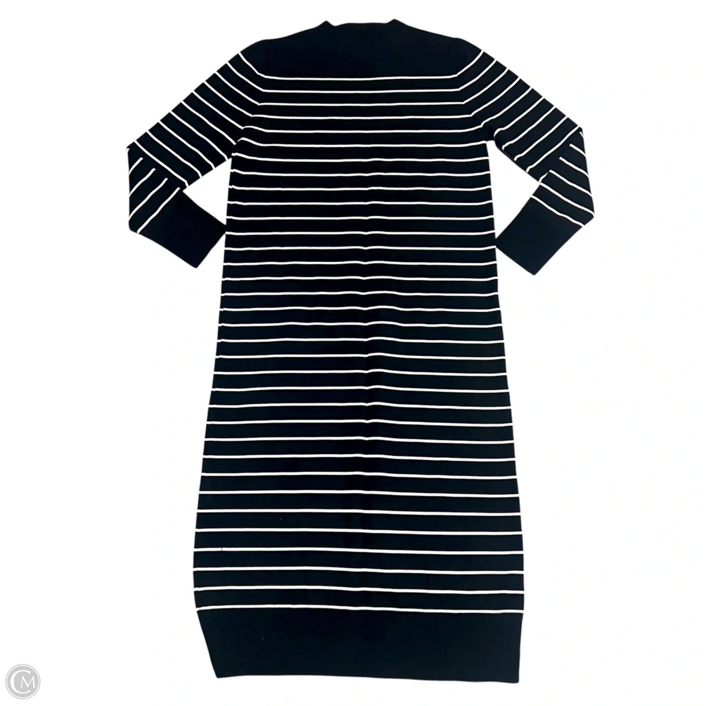 Dress Sweater By Zara In Black & White, Size: M