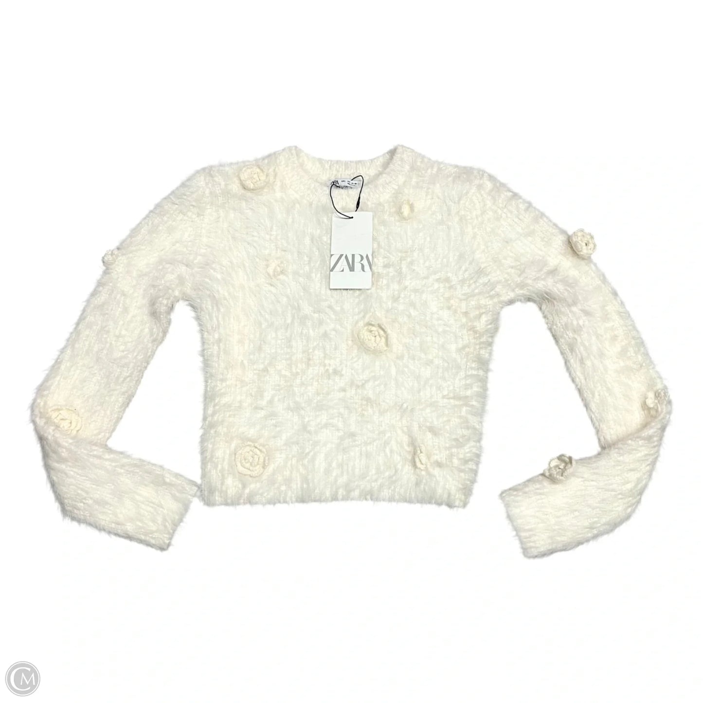 Sweater By Zara In Cream, Size: L