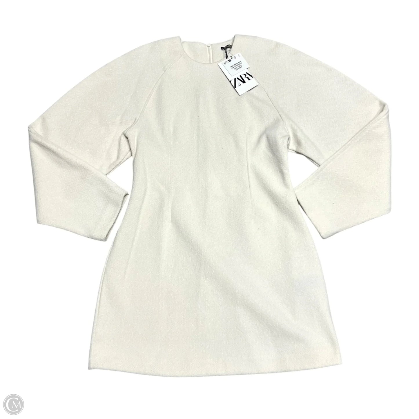 Dress Casual Short By Zara In Cream, Size: L