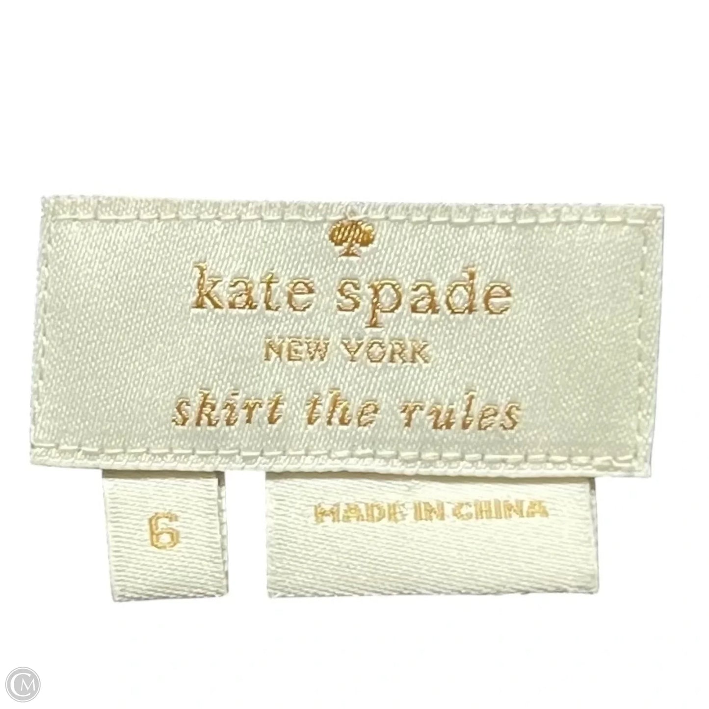 Skirt Designer By Kate Spade In Black & Orange, Size: 6