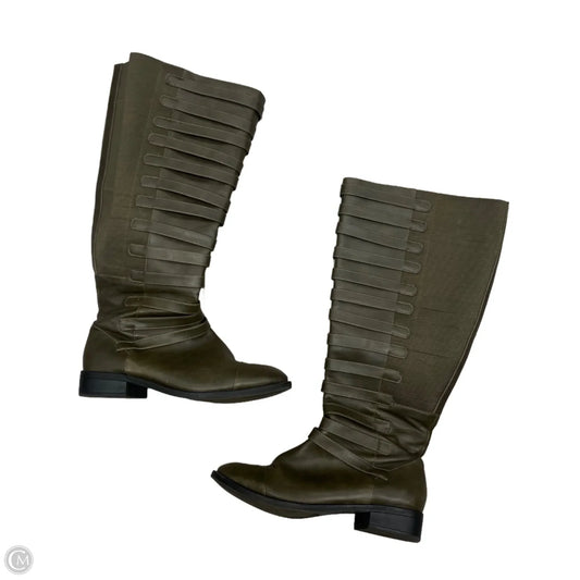 Boots Knee Heels By Torrid In Green, Size: 10