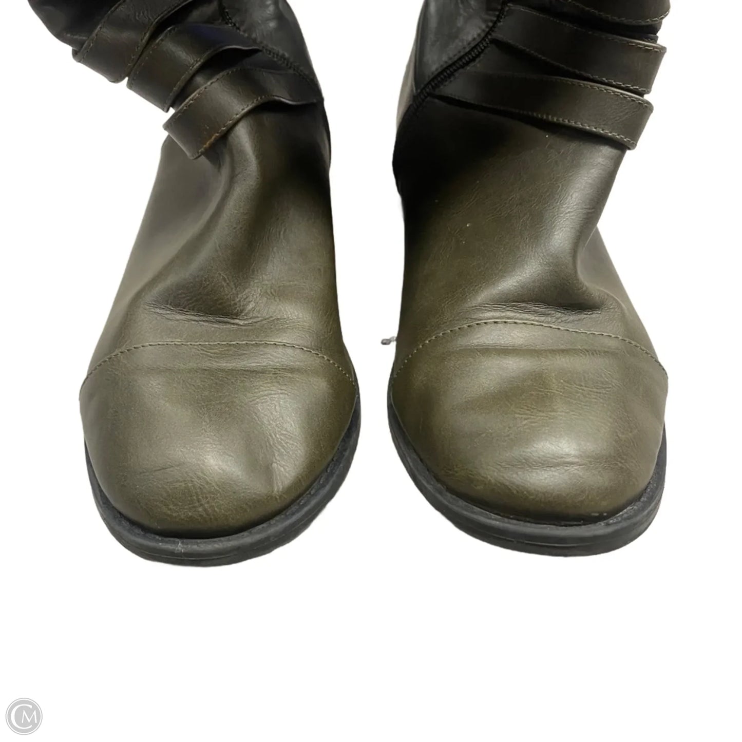 Boots Knee Heels By Torrid In Green, Size: 10