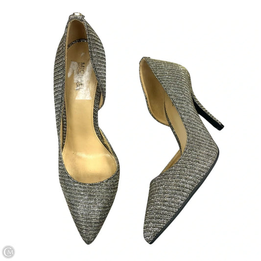 Shoes Heels Stiletto By Michael By Michael Kors In Gold & Silver, Size: 7
