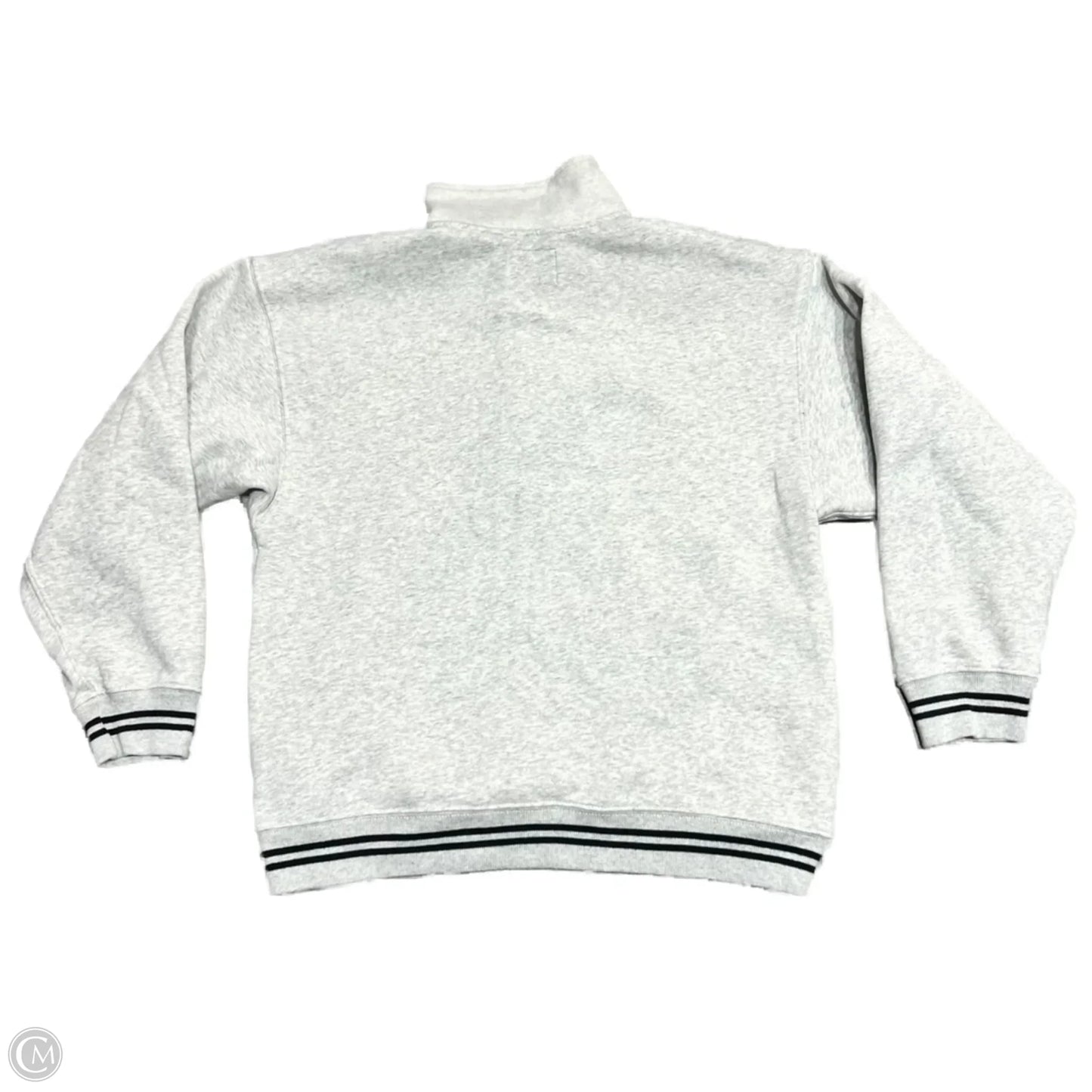 Sweatshirt Collar By Abercrombie And Fitch In Black & Grey, Size: M