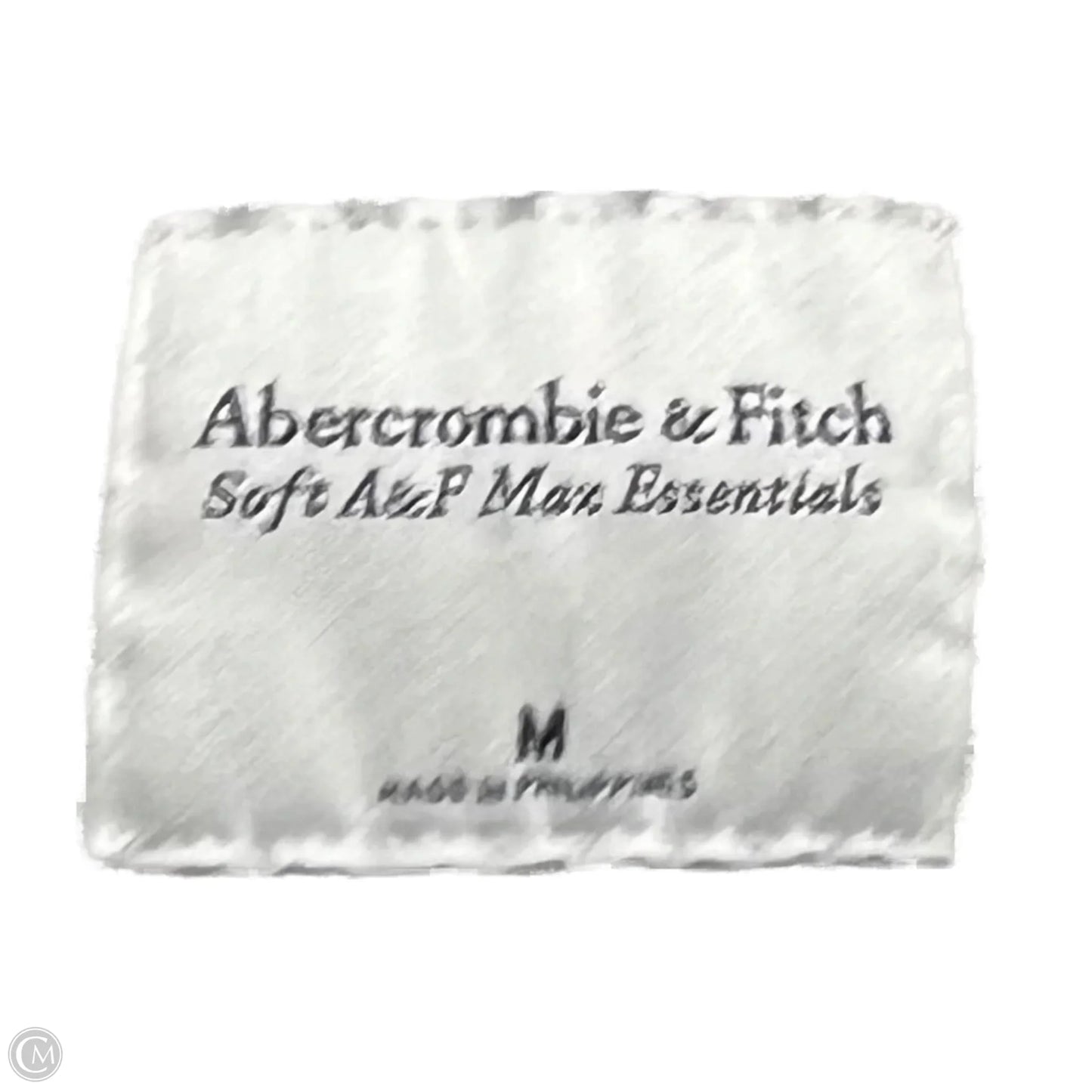 Sweatshirt Collar By Abercrombie And Fitch In Black & Grey, Size: M