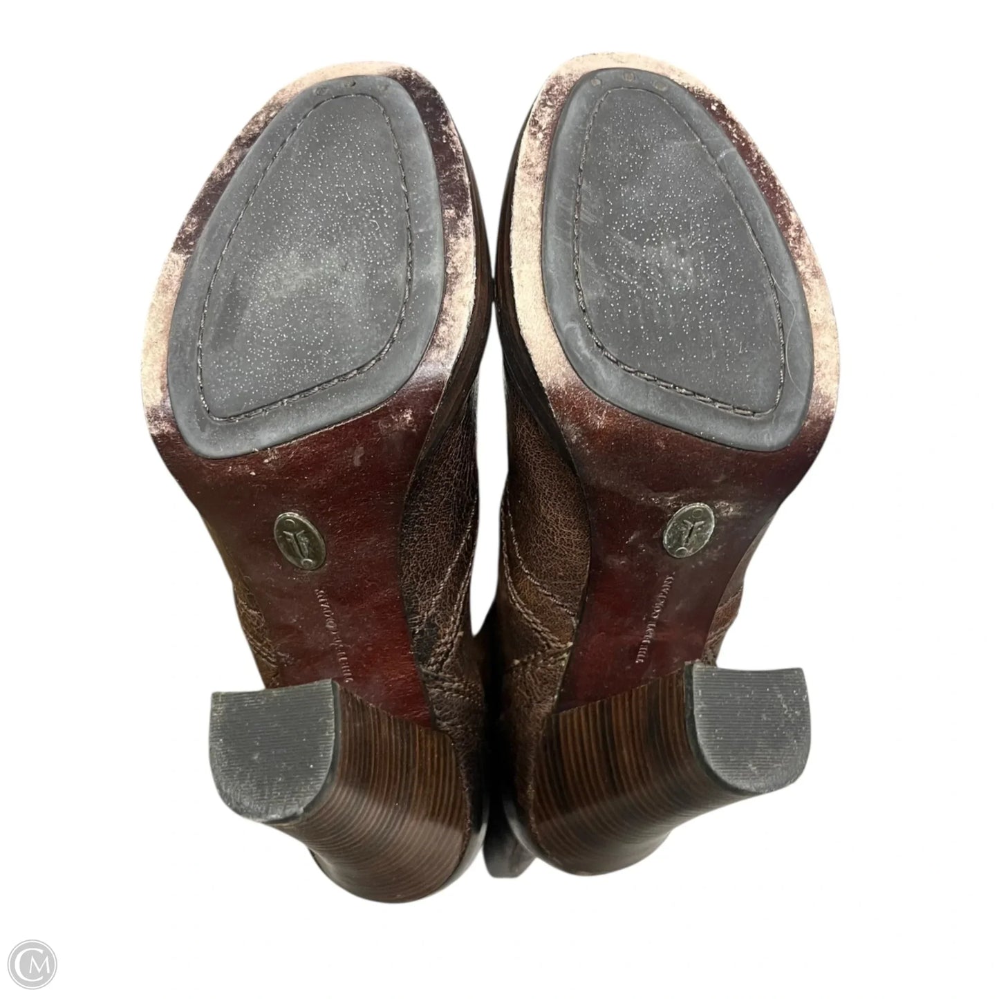 Boots Designer By Frye In Brown, Size: 8.5