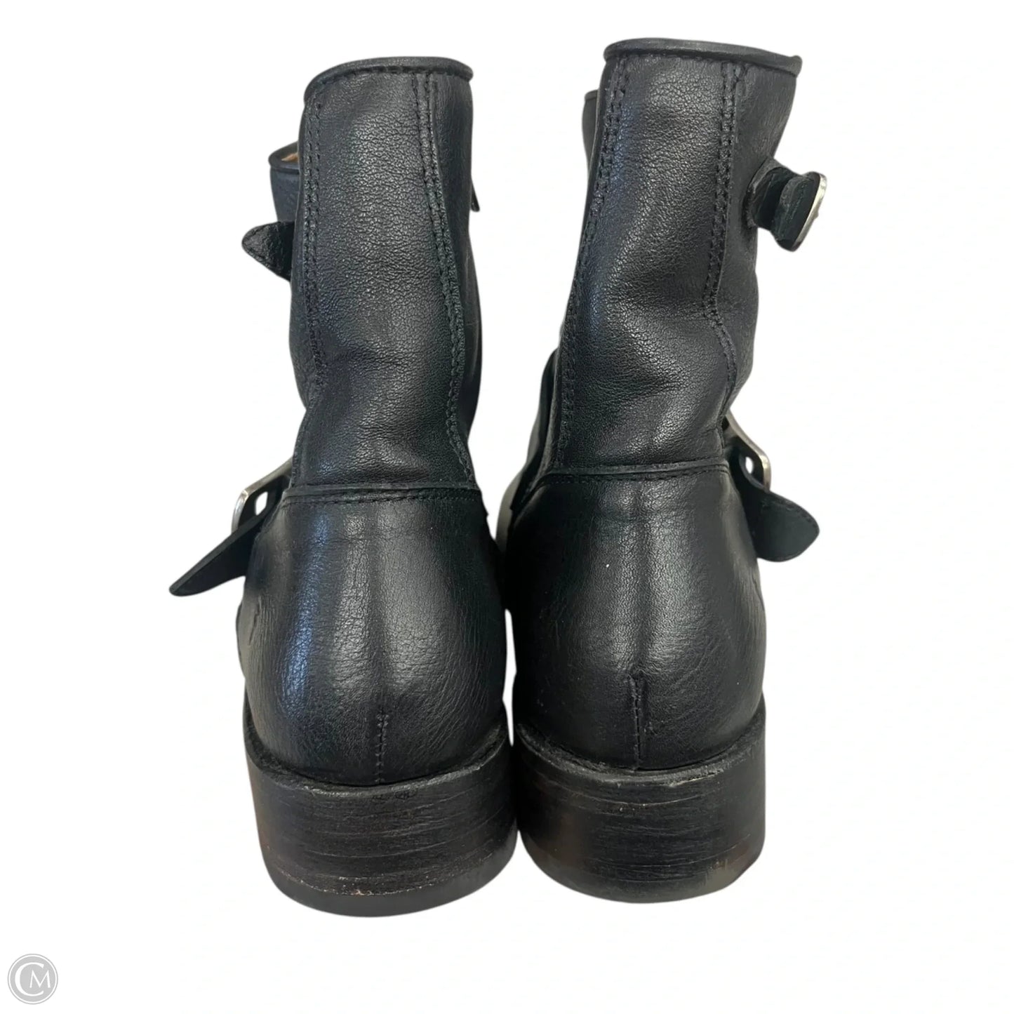 Boots Designer By Frye In Black, Size: 9.5
