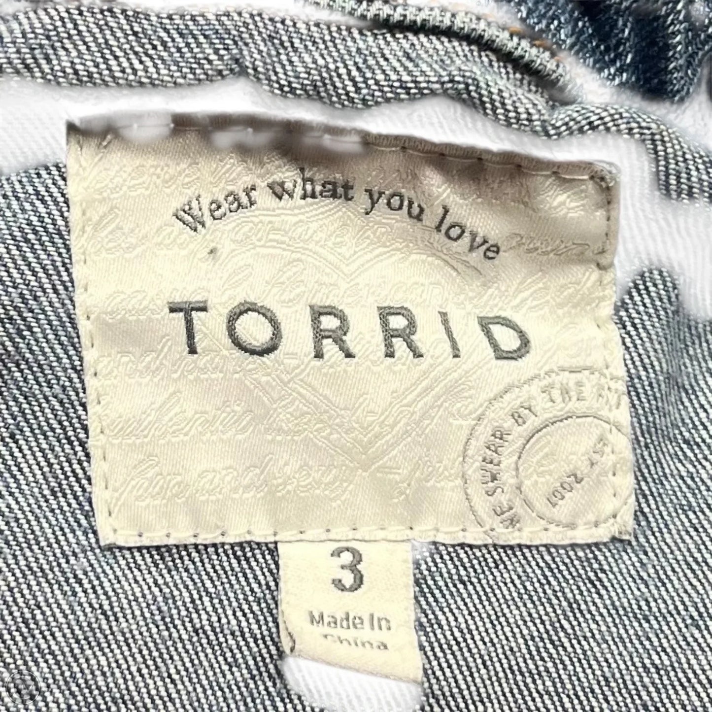 Jacket Denim By Torrid In Blue Denim, Size: 3x