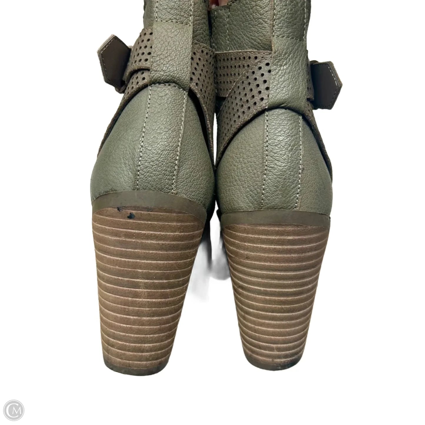 Boots Ankle Heels By Crown Vintage In Brown, Size: 10