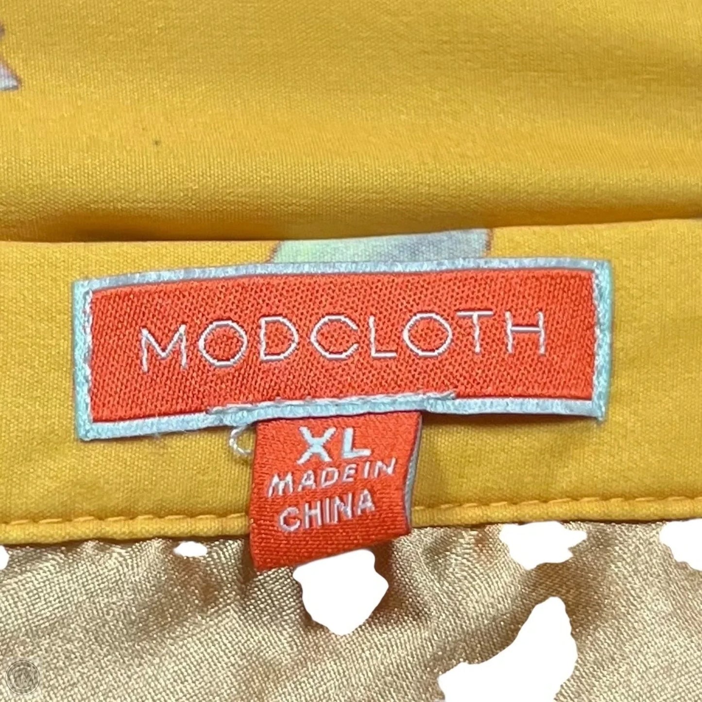 Skirt Midi By Modcloth In Red & Yellow, Size: Xl