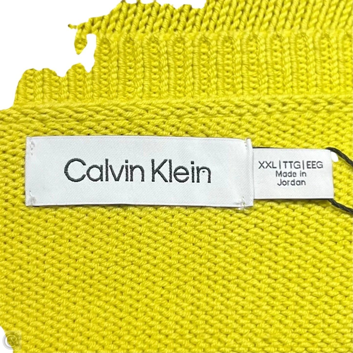 Vest Sweater By Calvin Klein In Green, Size: 2x