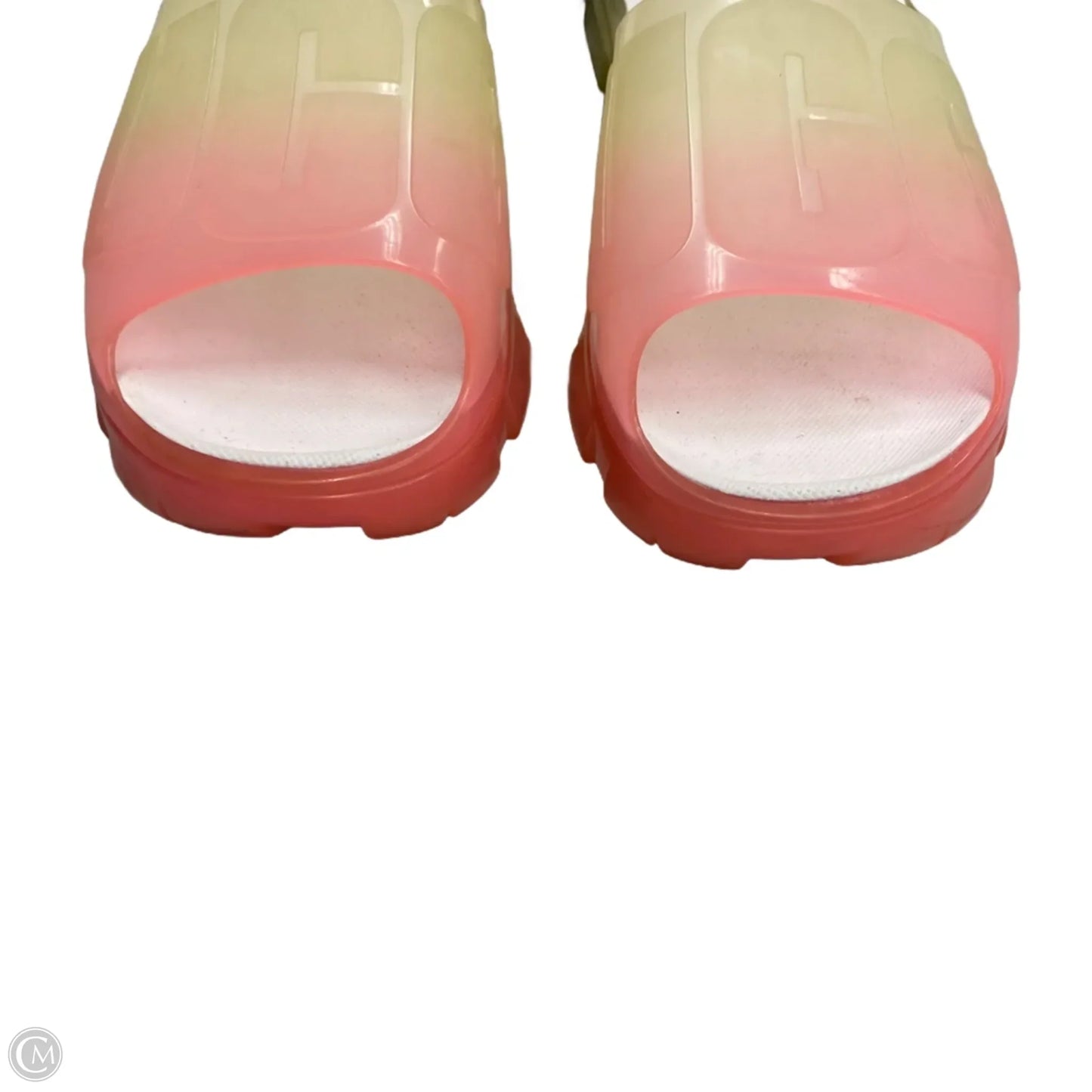Shoes Designer By Ugg In Green & Pink, Size: 7