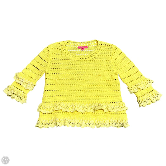 Sweater Designer By Lilly Pulitzer In Yellow, Size: S