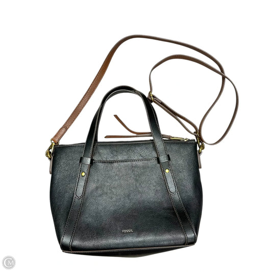 Crossbody Leather By Fossil, Size: Medium