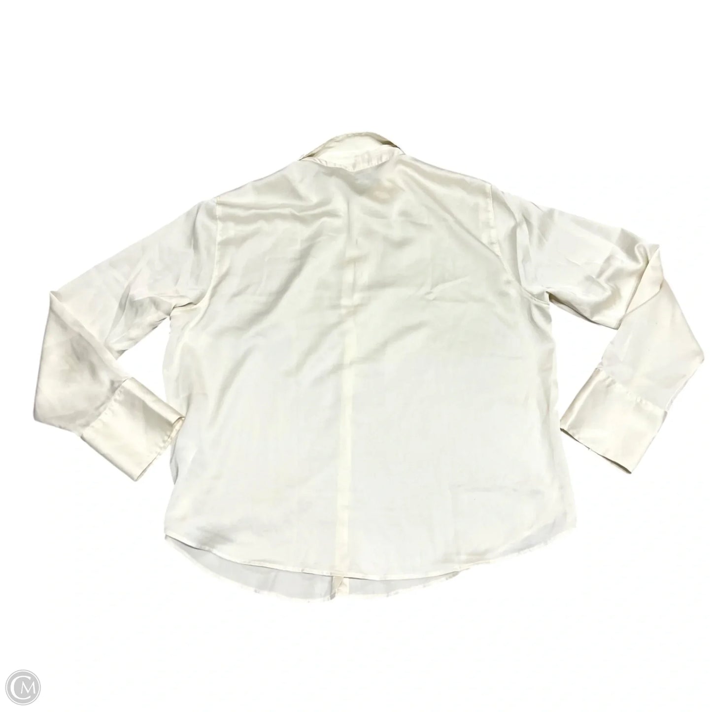 Top Long Sleeve By Abercrombie And Fitch In Cream, Size: L