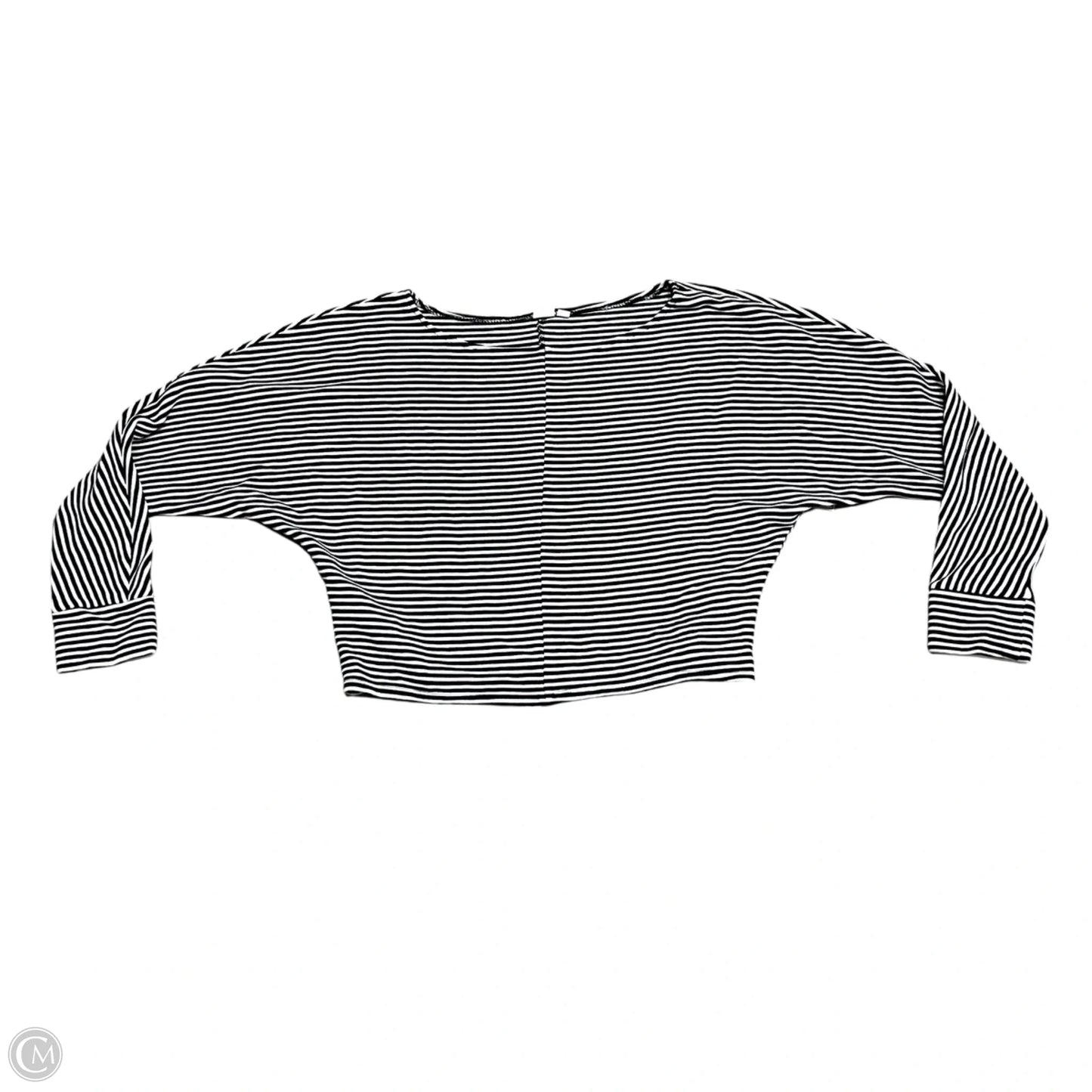 Top Long Sleeve By Gap In Black & White, Size: S
