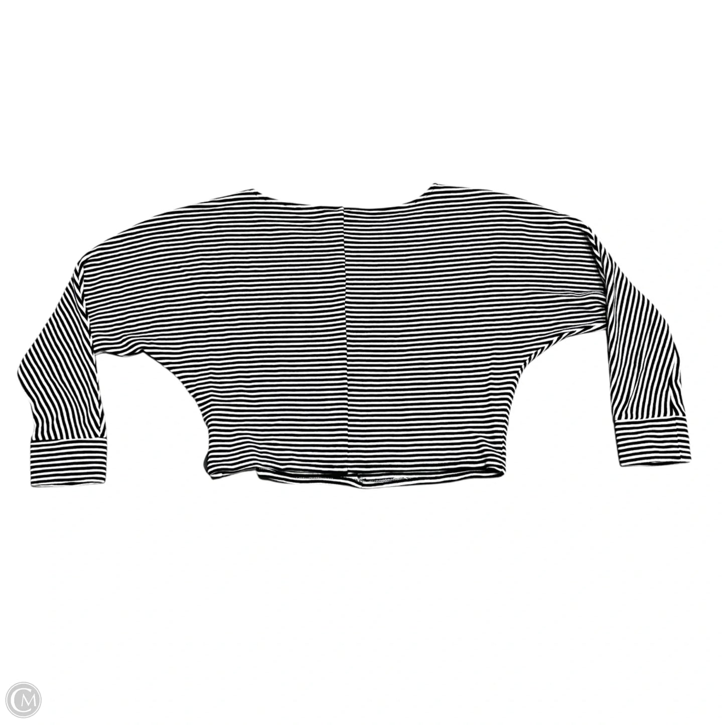 Top Long Sleeve By Gap In Black & White, Size: S