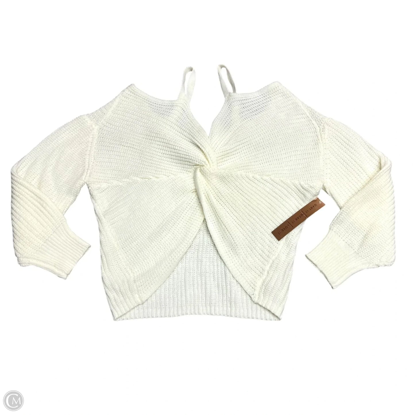 Sweater By Almost Famous In Cream, Size: M