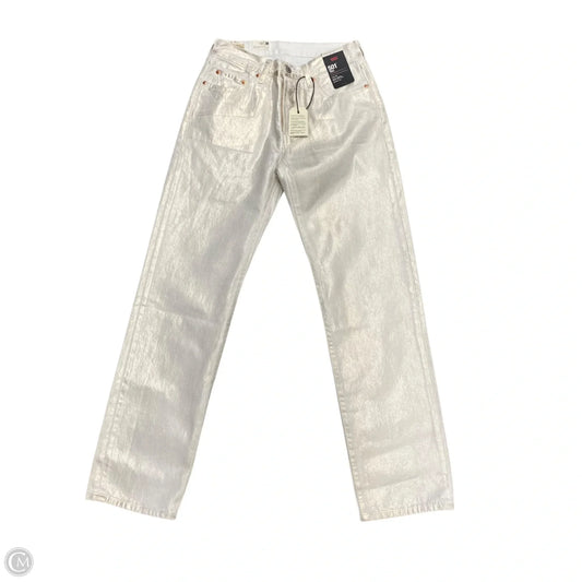 Jeans Straight By Levis In Gold & White, Size: 2