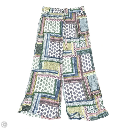 Pants Linen By Anthropologie In Blue & White, Size: 12