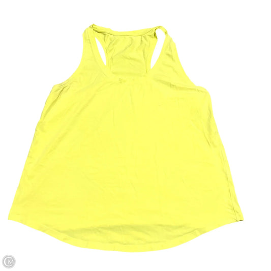 Athletic Tank Top By Lululemon In Yellow, Size: M