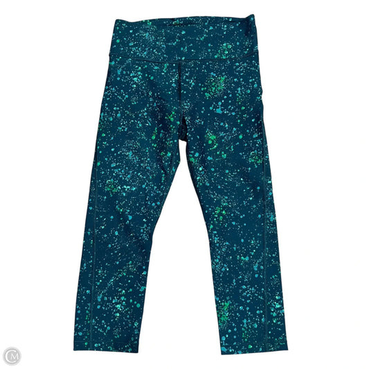 Athletic Leggings Capris By Athleta In Blue & Green, Size: M