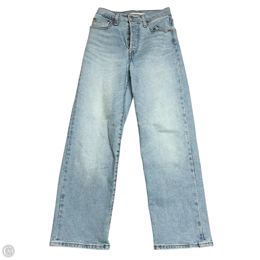Jeans Straight By Levis In Blue Denim, Size: 2