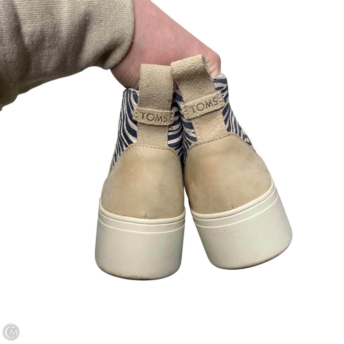 Shoes Sneakers Platform By Toms In Beige, Size: 6.5