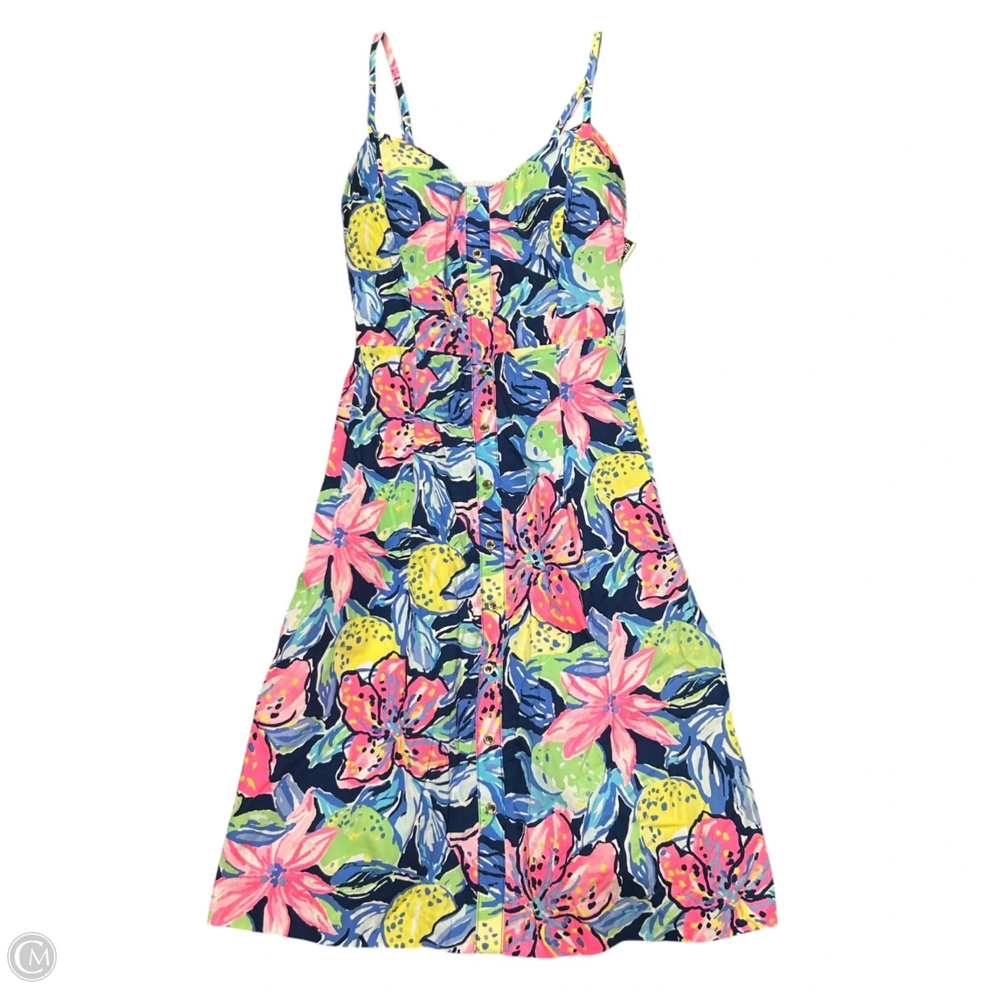 Dress Designer By Lilly Pulitzer In Floral Print, Size: Xs