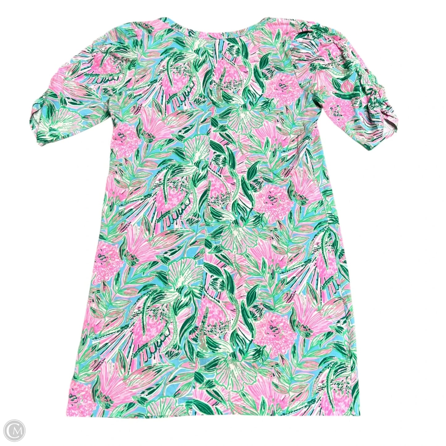 Dress Designer By Lilly Pulitzer In Green & Pink, Size: Xl