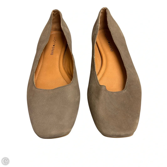 Shoes Flats By Lucky Brand In Taupe, Size: 10