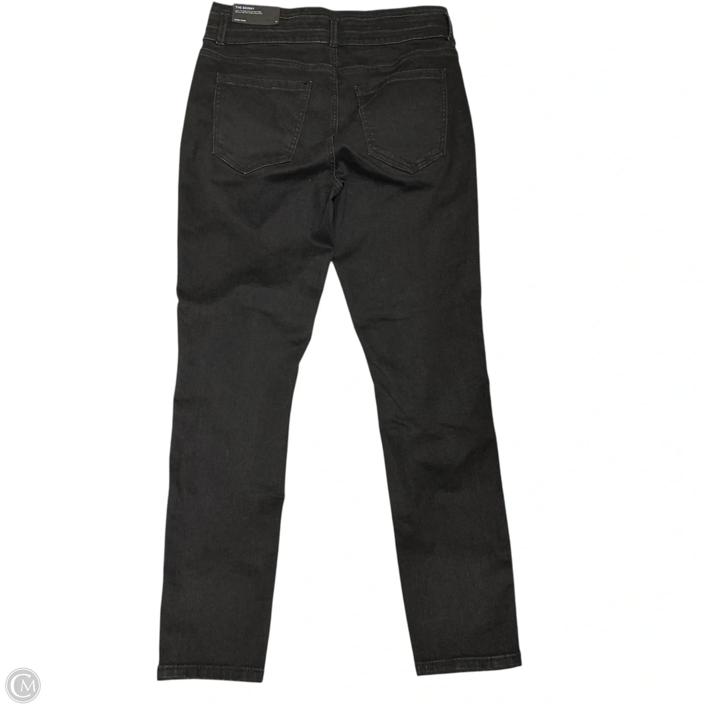 Jeans Skinny By Ann Taylor In Black Denim, Size: 10