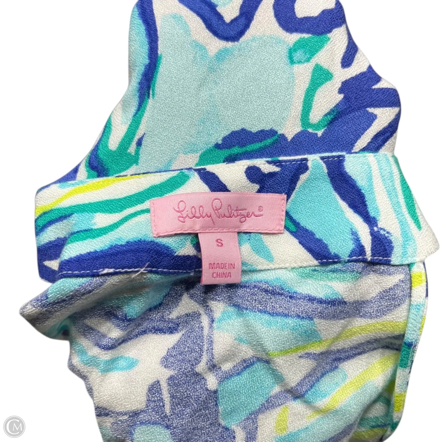 Dress Designer By Lilly Pulitzer In Blue & Green, Size: S