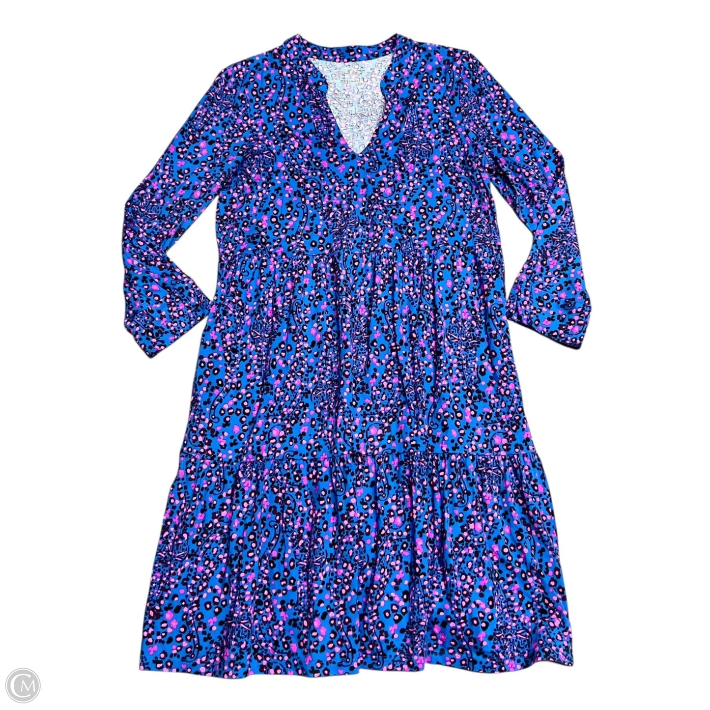 Dress Designer By Lilly Pulitzer In Blue & Purple, Size: S