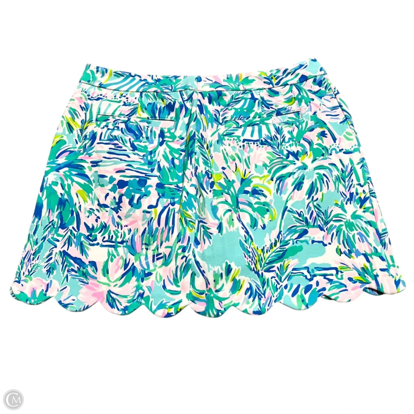 Skort Designer By Lilly Pulitzer In Green & Pink, Size: 6