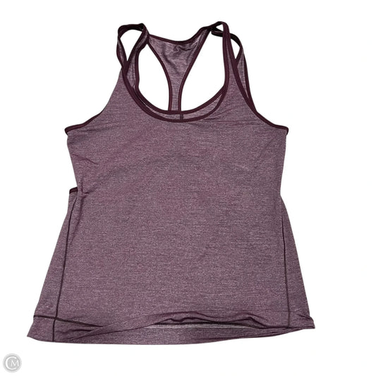 Athletic Tank Top By Lululemon In Maroon, Size: S