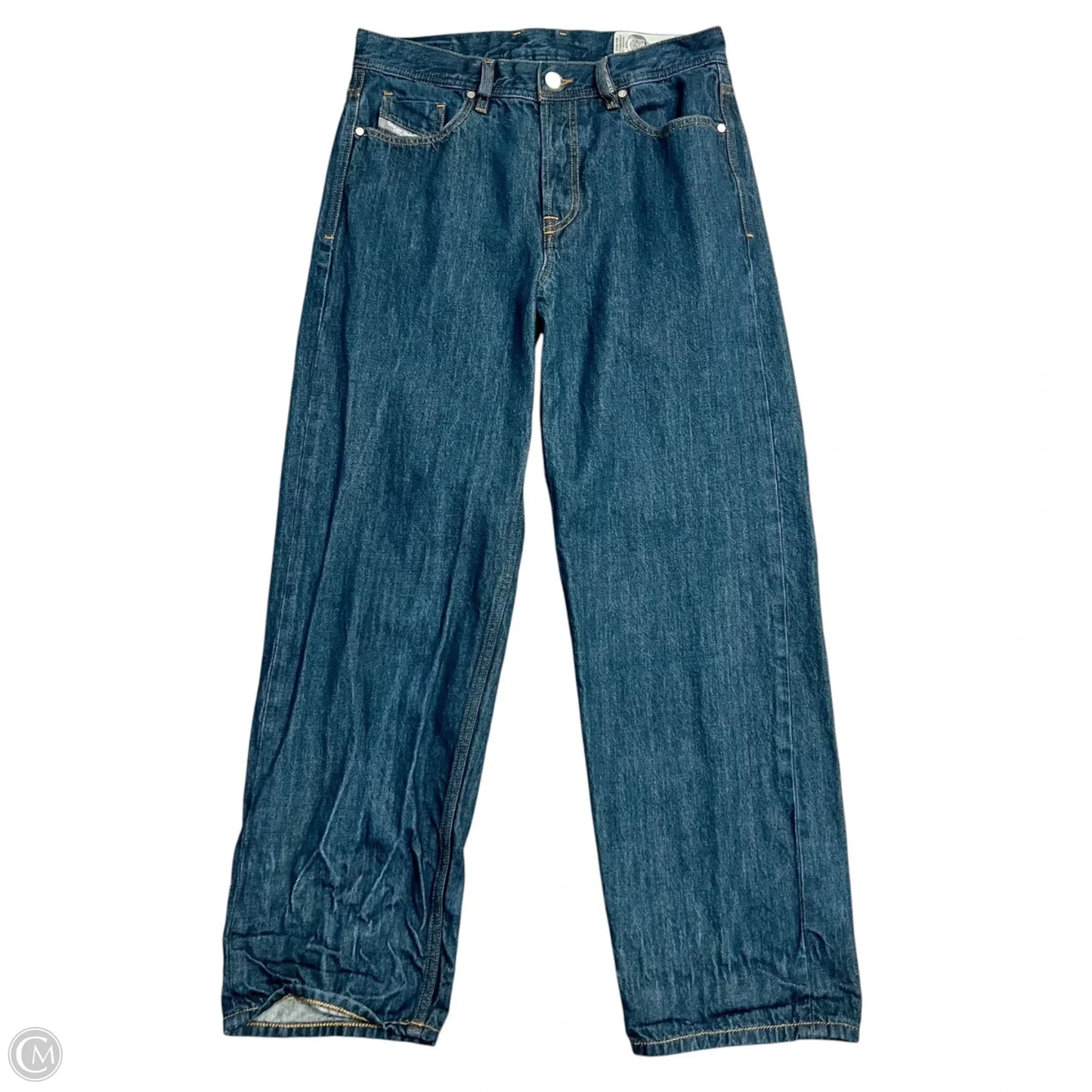 Jeans Straight By Diesel In Blue Denim, Size: 6
