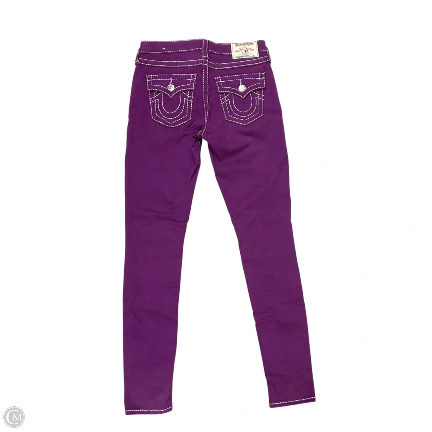 Jeans Skinny By True Religion In Purple, Size: 6