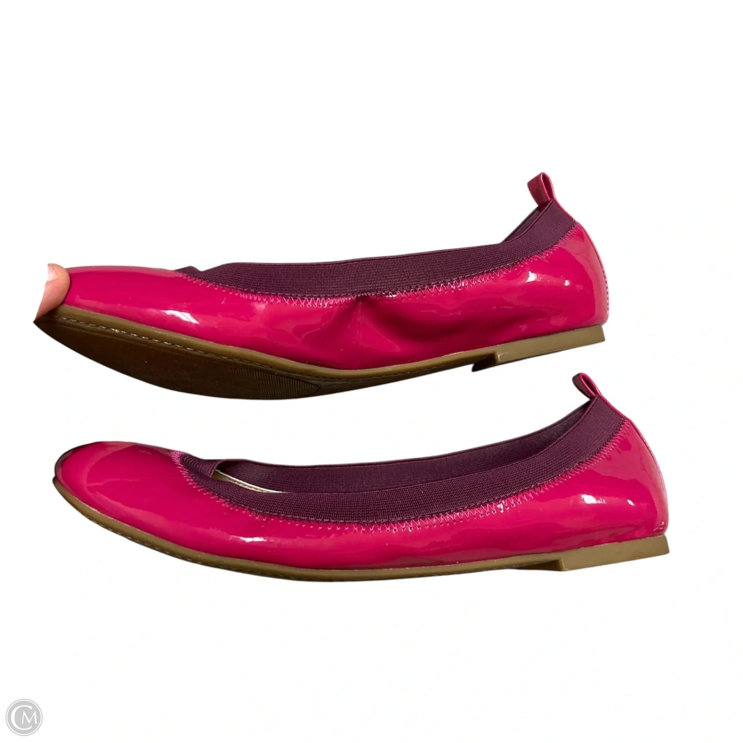Shoes Flats By Banana Republic In Pink & Purple, Size: 8