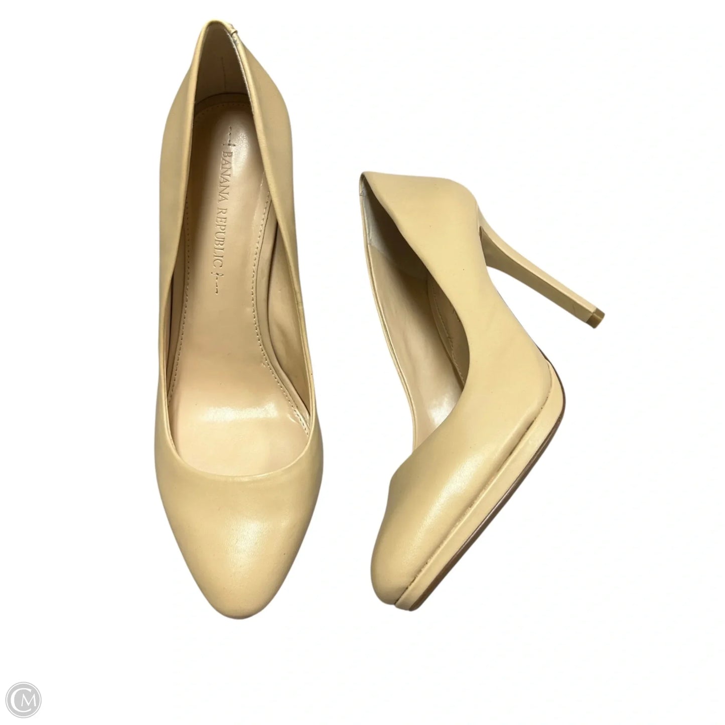 Shoes Heels Kitten By Banana Republic In Beige, Size: 7.5