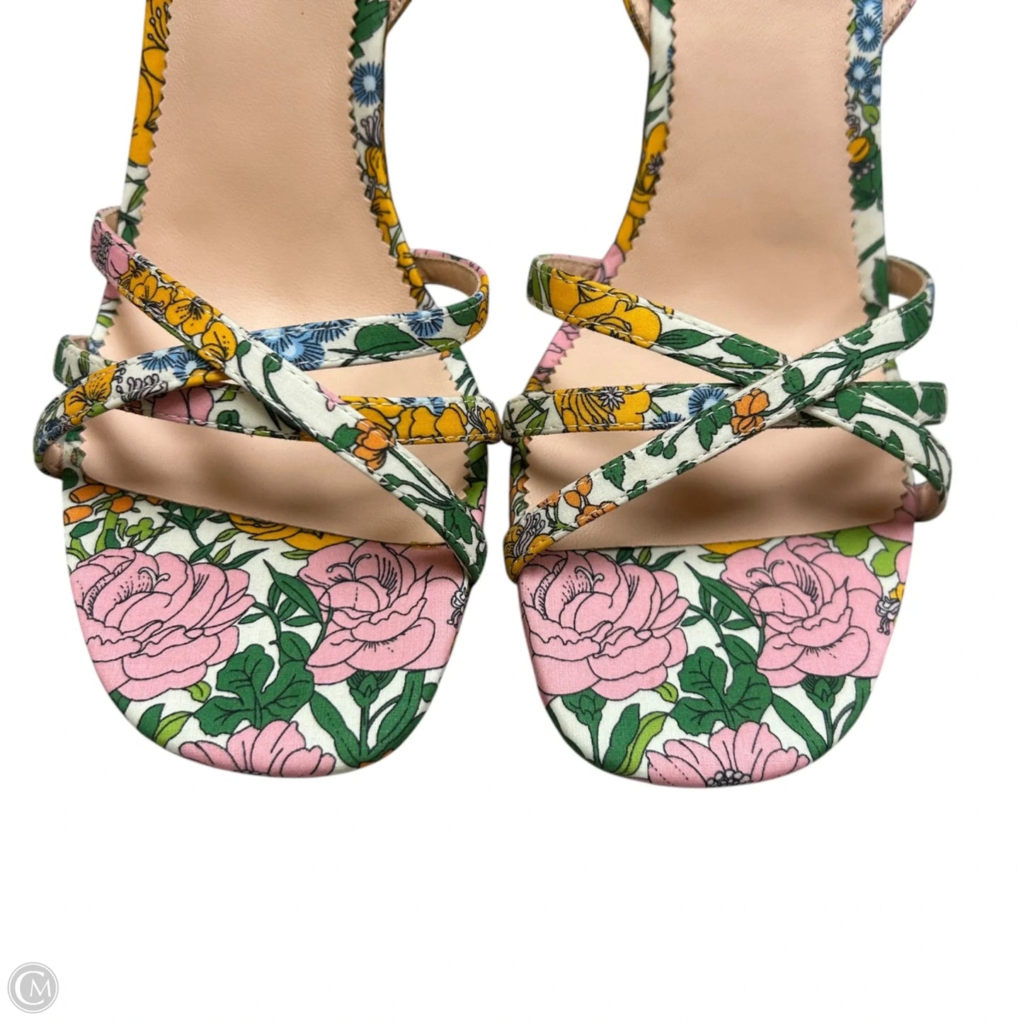 Sandals Heels Wedge By J. Crew In Floral Print, Size: 7.5