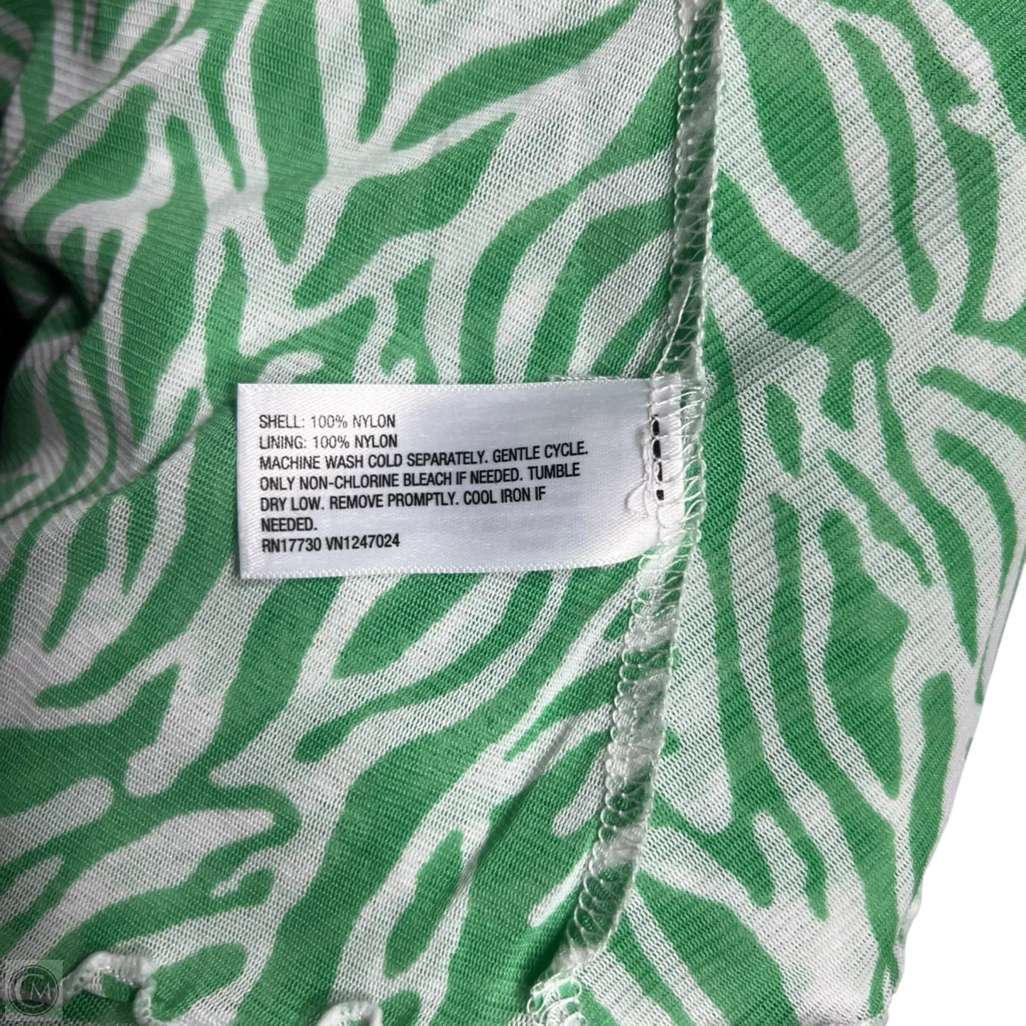 Dress Designer By Diane Von Furstenberg In Green & White, Size: Xs