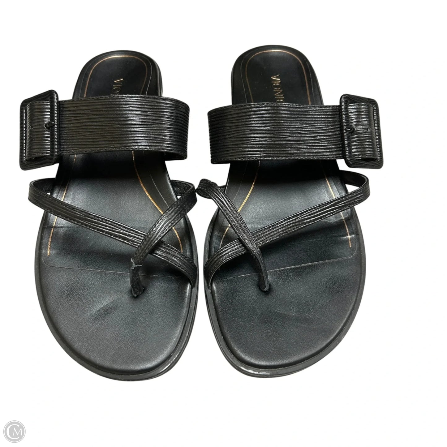 Sandals Flip Flops By Vionic In Black, Size: 9