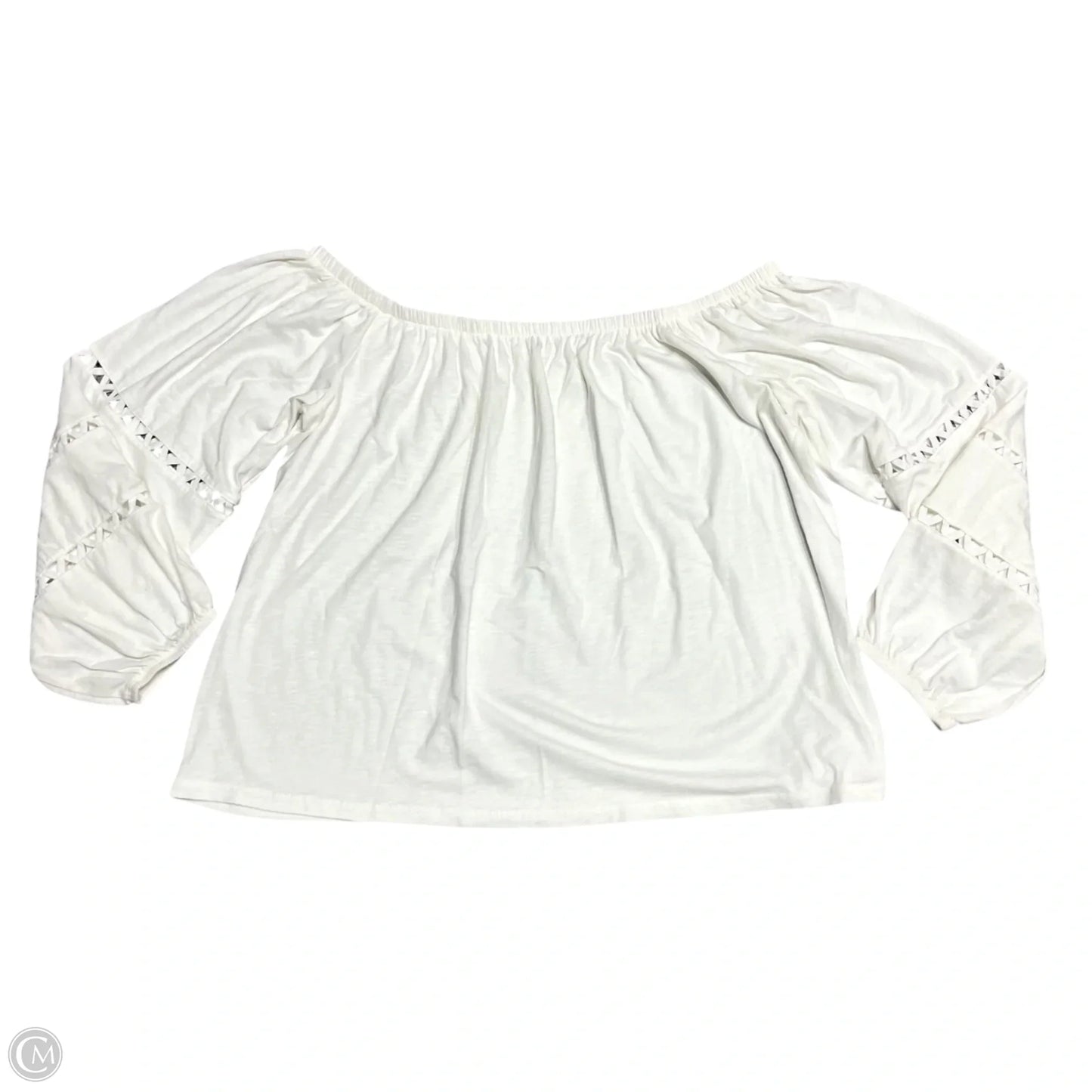 Top Long Sleeve Designer By Lilly Pulitzer In Cream, Size: Xl