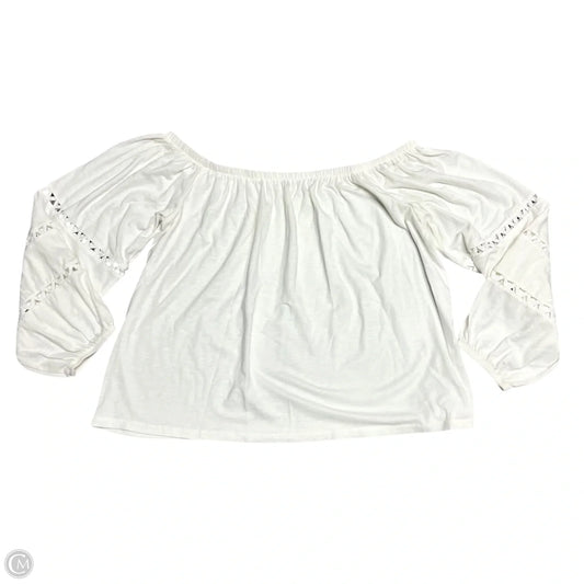 Top Long Sleeve Designer By Lilly Pulitzer In Cream, Size: Xl
