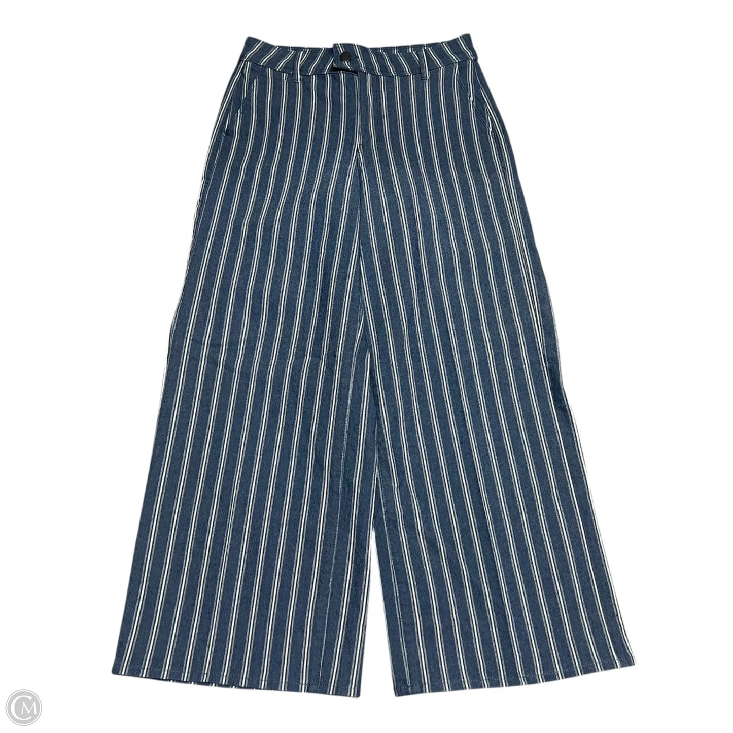 Jeans Wide Leg By Not Your Daughters Jeans In Blue & White, Size: 2