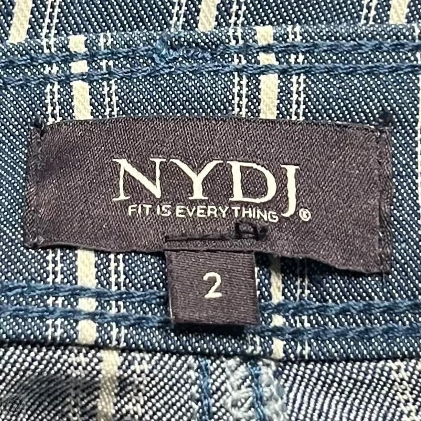 Jeans Wide Leg By Not Your Daughters Jeans In Blue & White, Size: 2