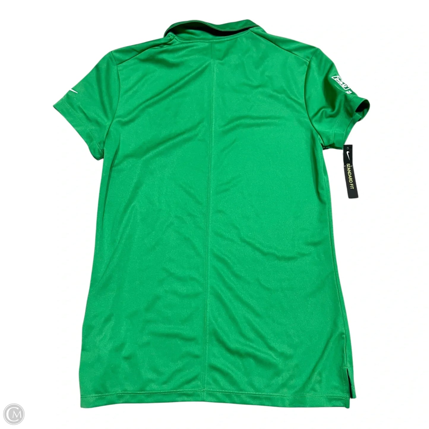 Top Short Sleeve By Nike Apparel In Green & White, Size: S